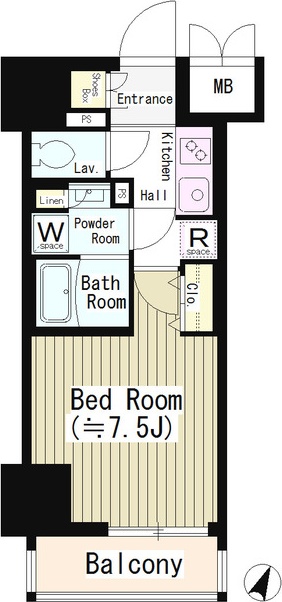 イレーネ初台 402号室 間取り
