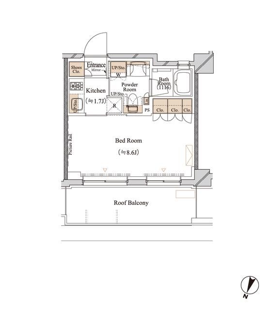 ブランシエスタ江古田 305号室 間取り