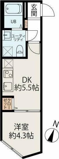スカイヒルズ中野弥生町 301号室 間取り