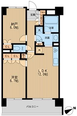 HF若林公園レジデンス 403号室 間取り