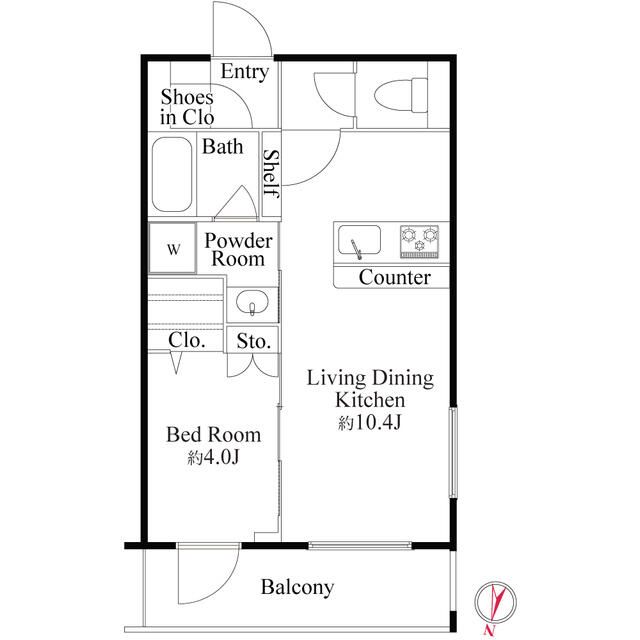 ラ・ミアカーサ東中野 301号室 間取り