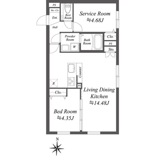 SOLASIA residence世田谷代田 201号室 間取り