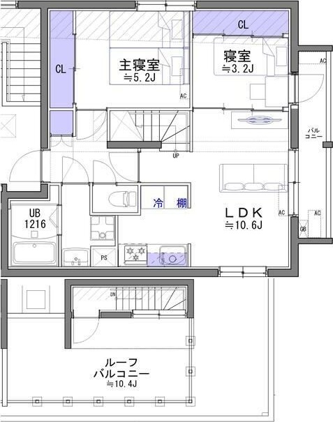 ＫＳ６６／６３５ 302号室 間取り