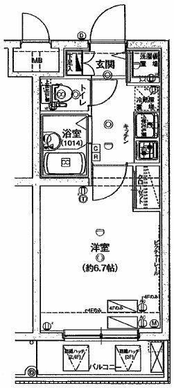 ハーモニーレジデンス東池袋ステーションフロント 403号室 間取り