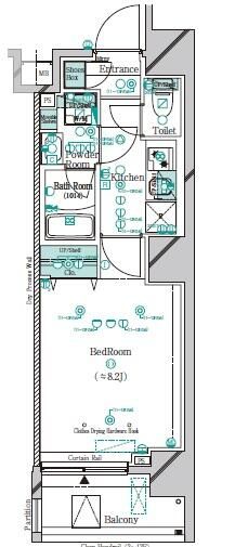 ガリシア千石 1001号室 間取り