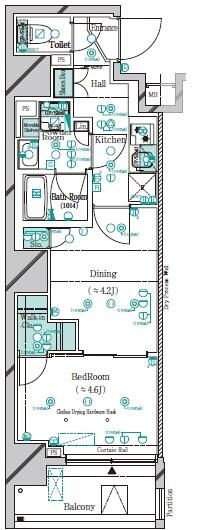 ガリシア千石 902号室 間取り