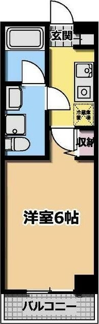 ラ・ヴィスタ西新宿 703号室 間取り