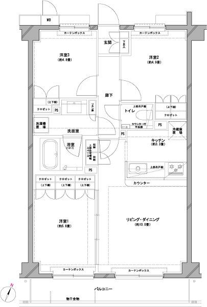 エルデンシア南大泉 215号室 間取り