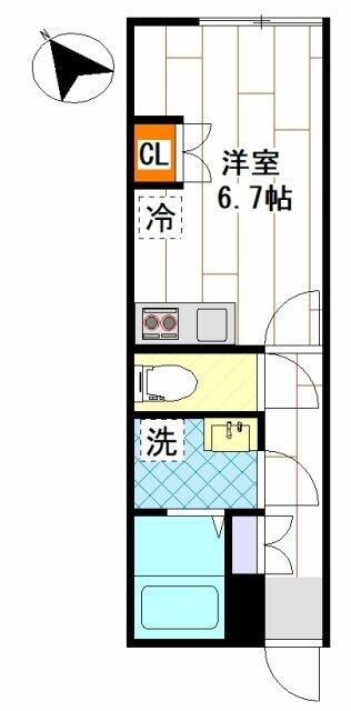 早稲田鶴巻町ＩＭＡハウス 101号室 間取り