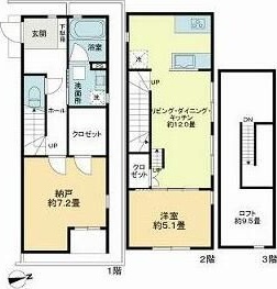 リムテラス東高円寺 0106号室 間取り