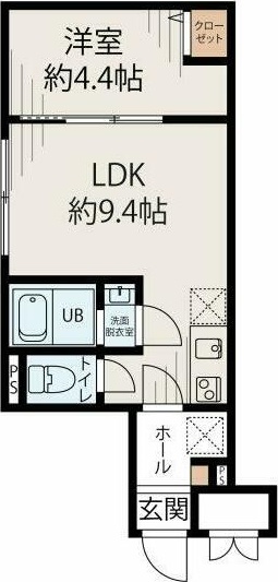 ル・シエル西新宿 201号室 間取り
