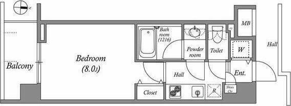 エミリブ下落合 209号室 間取り