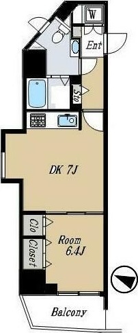 コンシェリア西新宿 601号室 間取り