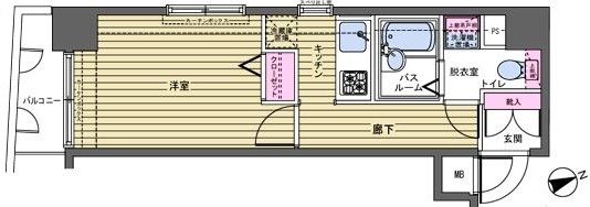 フェニックス新宿若松町 801号室 間取り