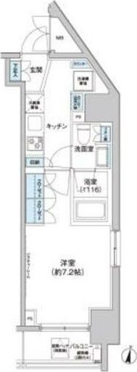 パークキューブ西新宿 1101号室 間取り