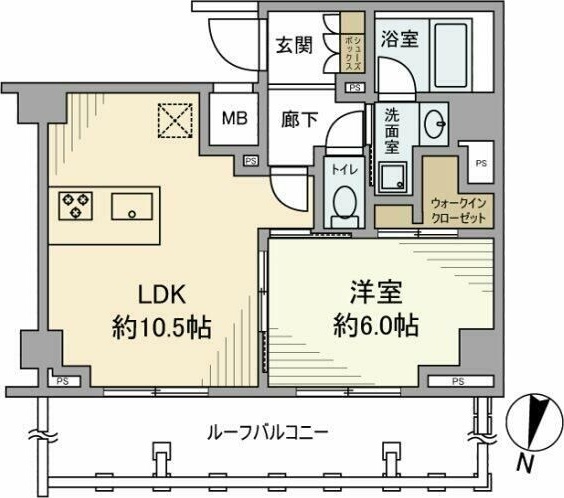 ＤＩＰＳ北千住 604号室 間取り