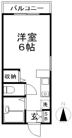 ケイエムヒルズ 103号室 間取り