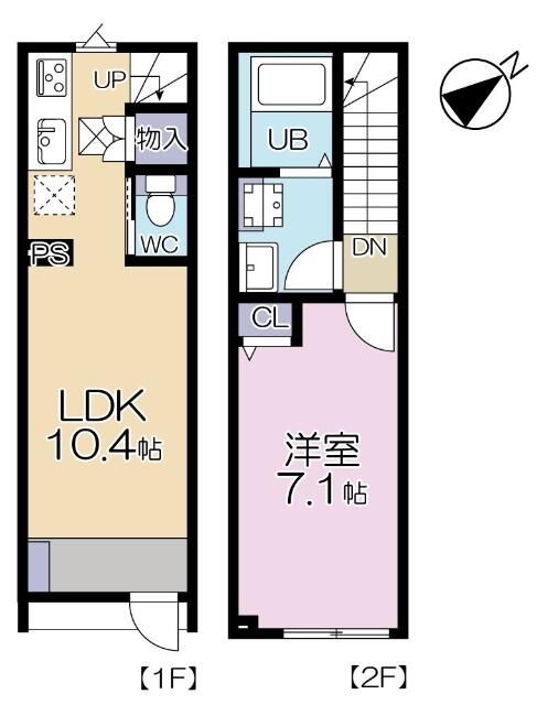 ＭＯＫ－ＴＥＲＲＡＣＥ　ＮＥＲＩＭＡ　Ｖｉｌｌａ 102号室 間取り