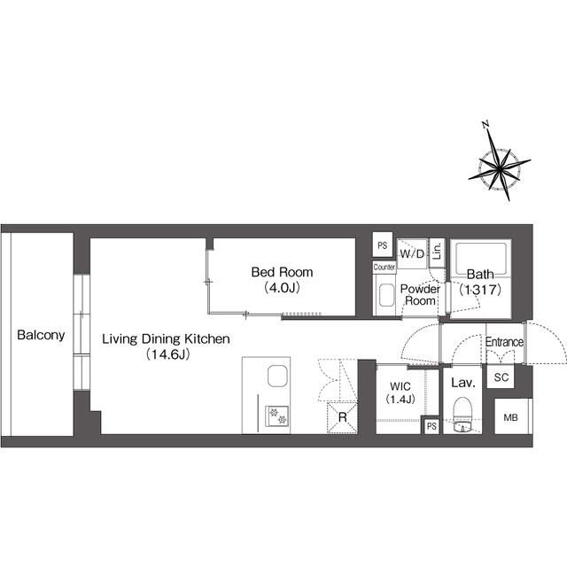 ルーウェ東大泉 506号室 間取り