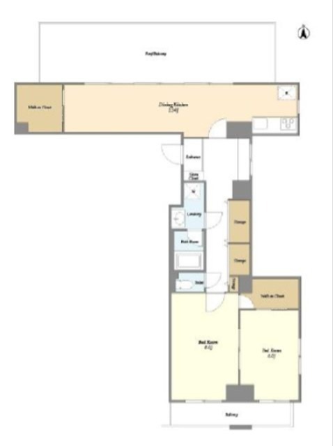 シェル中野弥生町 804号室 間取り