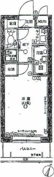 アイディ幡ヶ谷 403号室 間取り