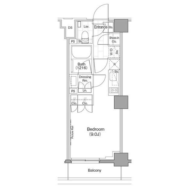 ザ・パークハビオ新宿 219号室 間取り