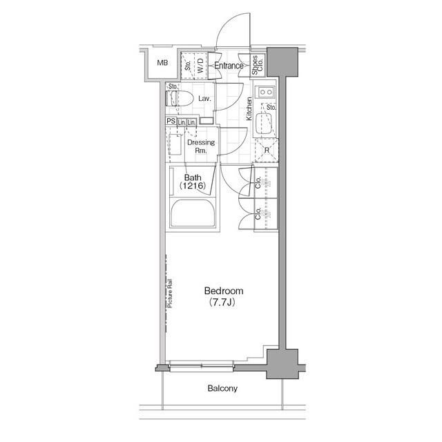 ザ・パークハビオ新宿 112号室 間取り