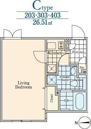 ＡＬＥＲＯ上落合 403号室 間取り