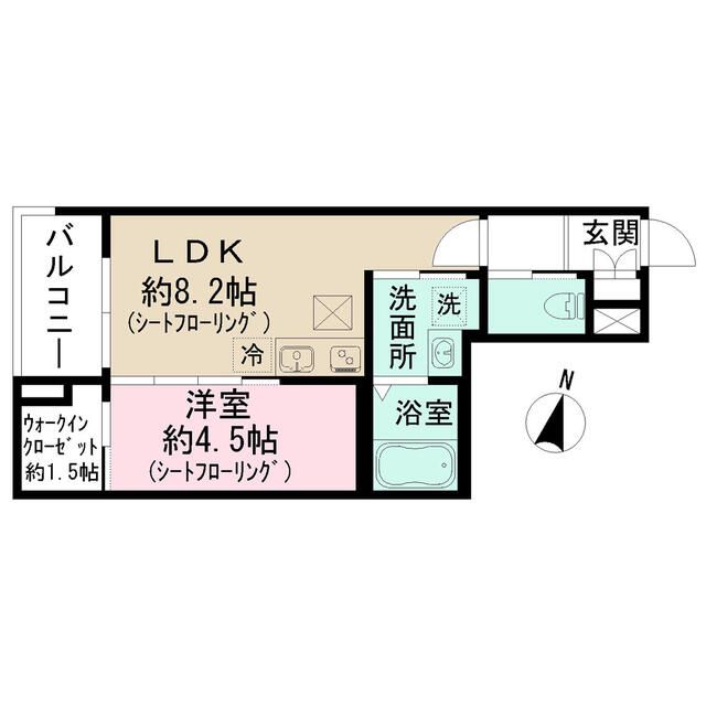 （仮称）東京都練馬区上石神井南町③計画 101号室 間取り