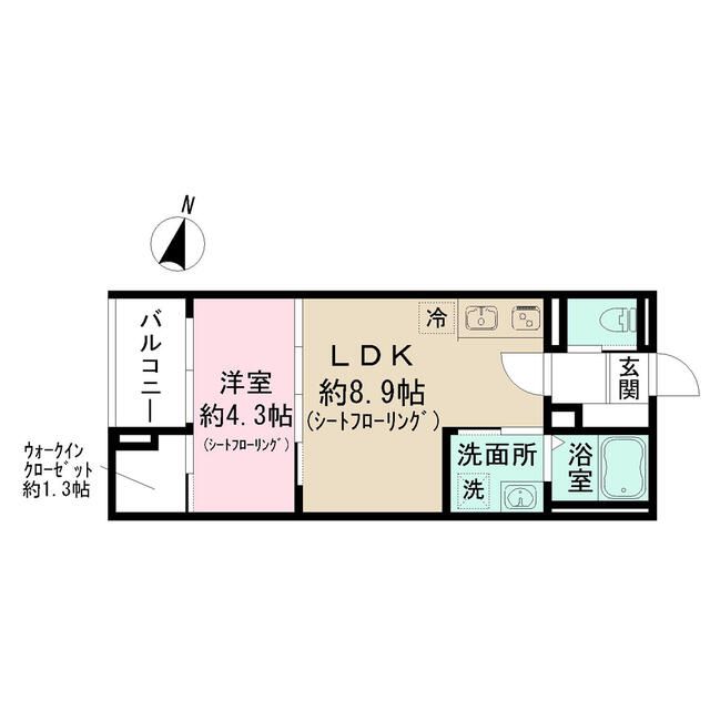 （仮称）東京都練馬区上石神井南町③計画 102号室 間取り