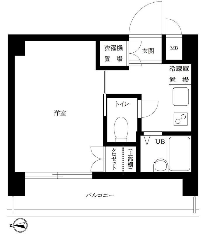 ルーブル上北沢 702号室 間取り