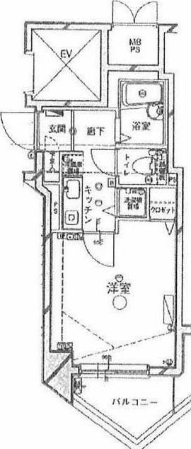 クレアシオン新中野 405号室 間取り