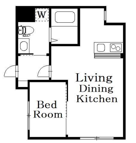 ＲＩＴＳ　ＳＥＫＩＭＡＣＨＩ 101号室 間取り