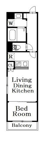 ＲＩＴＳ　ＳＥＫＩＭＡＣＨＩ 202号室 間取り