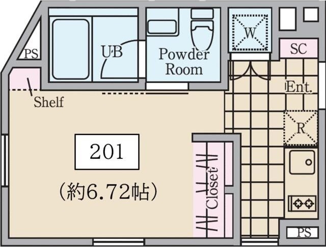 ＲｅｖｅＲｅｓｉｄｅｎｃｅ中野坂上Ⅱ 101号室 間取り