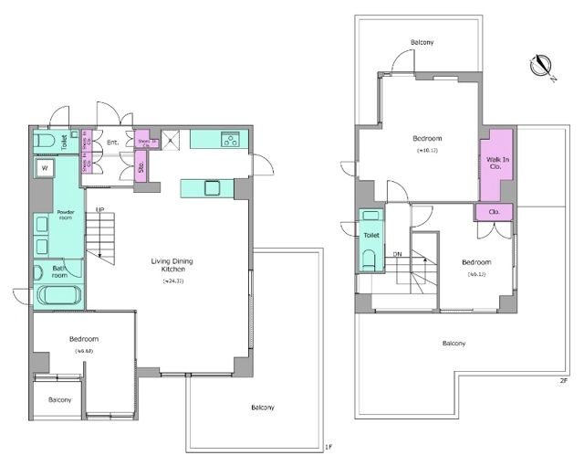 アーバンパーク代々木 701号室 間取り