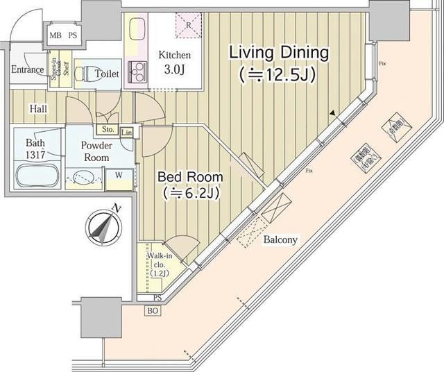 ユニゾンタワー 間取り図
