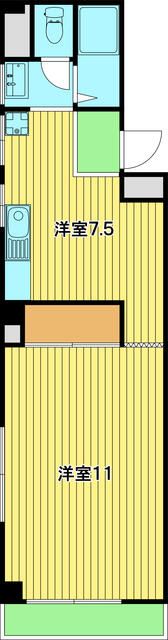 田口第二マンション 間取り図