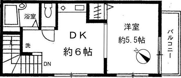 フラット野沢Ｎｏ．３ 間取り図
