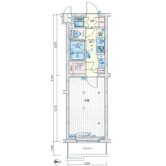 ルーブル新宿西落合八番館 間取り図