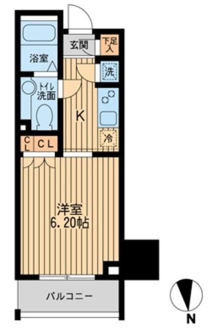 ＫＤＸレジデンス東新宿 1302号室 間取り