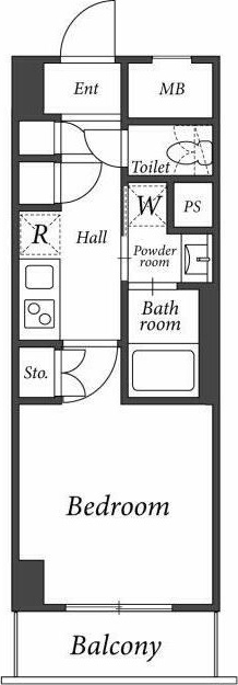 リージア西新宿 402号室 間取り
