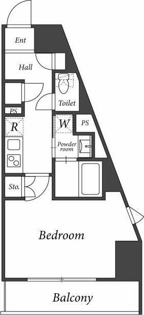 リージア西新宿 1101号室 間取り