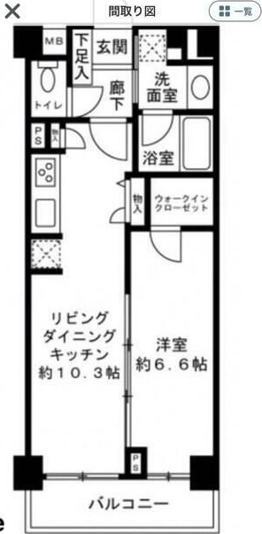 プリムローズ東高円寺 402号室 間取り