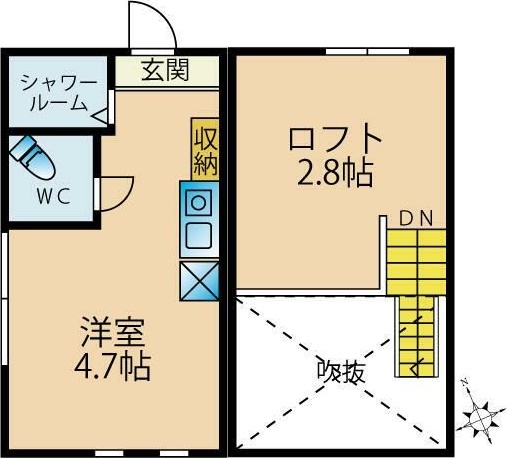 アーバンプレイス代々木公園ＷＥＳＴ 206号室 間取り