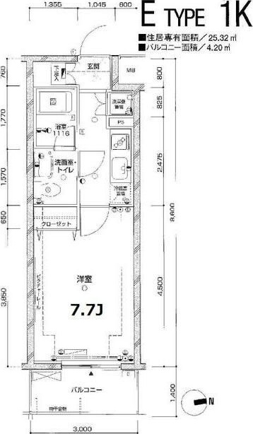 Ｒｅ　Ｖｅｎｔ高円寺 406号室 間取り