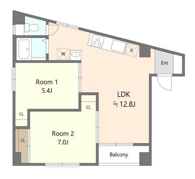 ＭＡＩＳＯＮ　ＨＯＳＯＹＡＭＡ 302号室 間取り