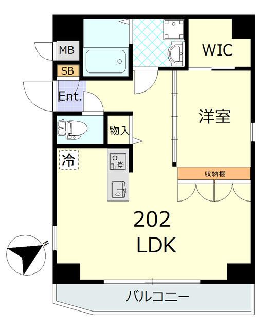 コージーコート西新宿 202号室 間取り