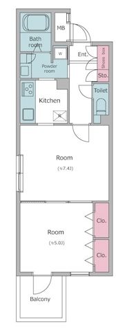 レジディア西新宿Ⅱ 223号室 間取り