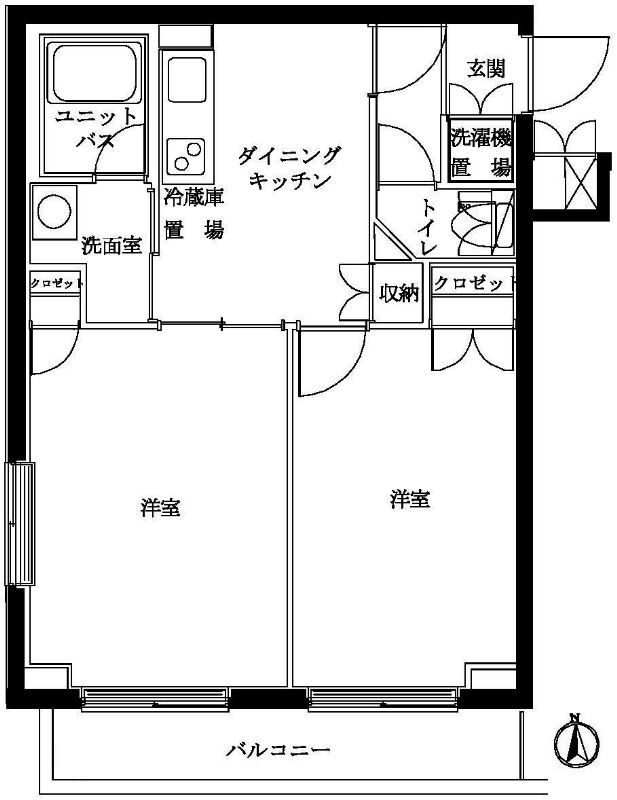 ルーブル中野新橋弐番館 302号室 間取り
